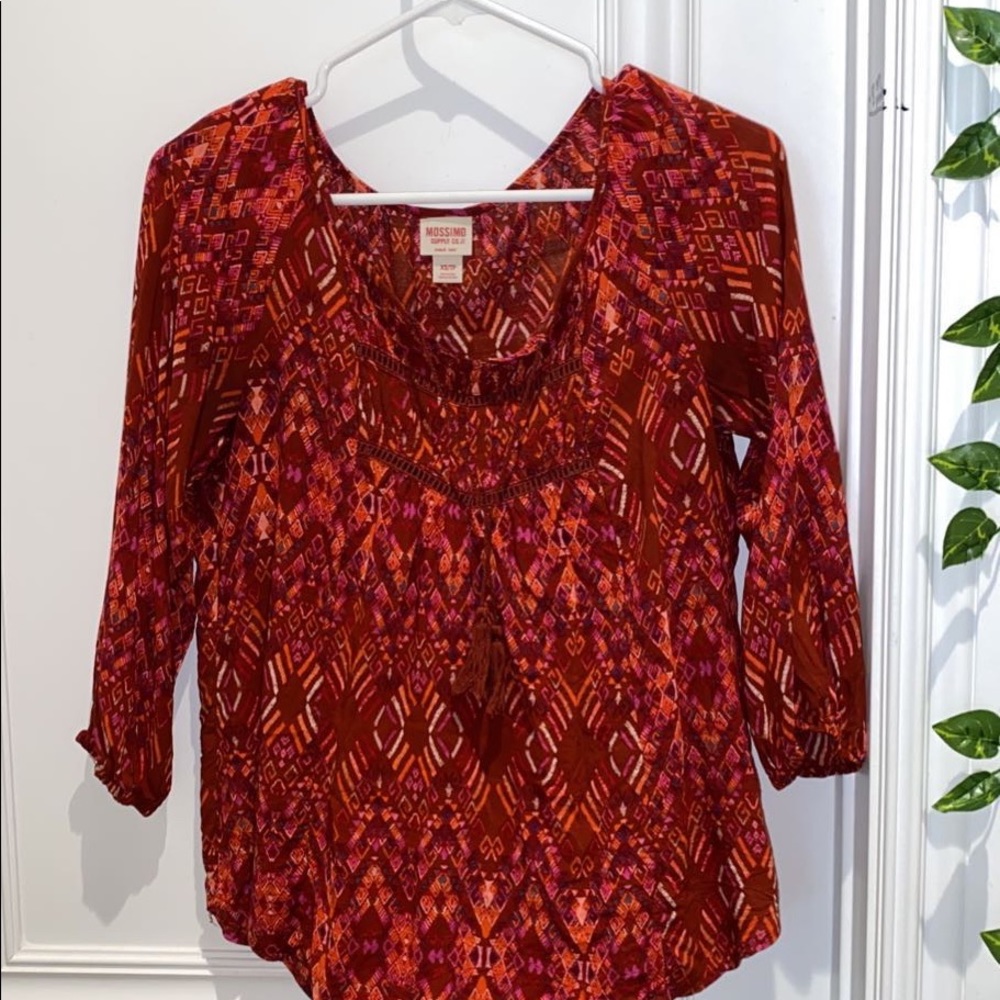mossimo blouse size xs the sizing runs small